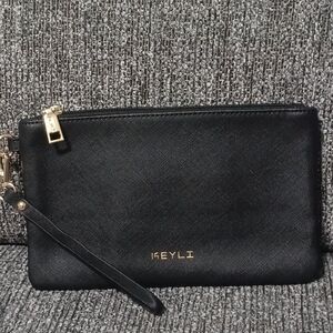 KEYLI Black Wristlet Clutch